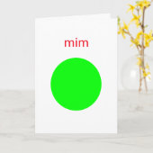 mim karte (Gelbe Blume)