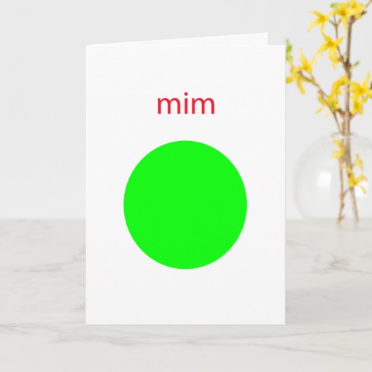 mim karte (Gelbe Blume)