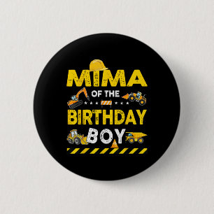 Mima der Geburt des jungen Bauarbeiters Button
