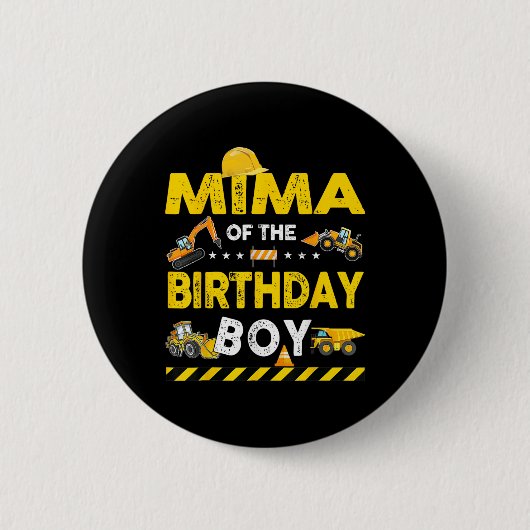 Mima der Geburt des jungen Bauarbeiters Button (Vorderseite)