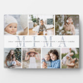 "Mima" Großkinder Namen 7 Foto Collage Plaque Fotoplatte (Vorderseite)