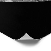 Mimas der Mond des Saturns von Cassini Raumsonde Poster (Ecke)