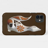 Mimbres Art iPhone Case (Rückseite (Horizontal))