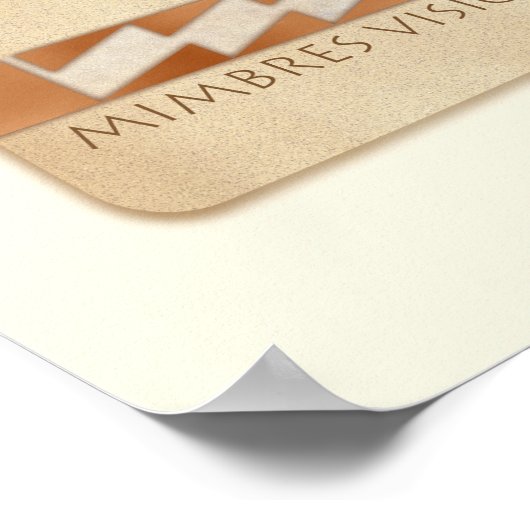 Mimbres Bat-Raven Poster (Ecke)