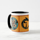 Mimbres-Eidechse Tasse (Vorderseite Links)