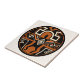 Mimbres Krieger Fliese (Seite)