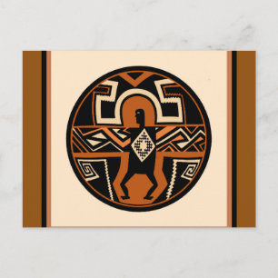 Mimbres Krieger Postkarte
