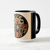 Mimbres Krieger Tasse (VorderseiteRechts)