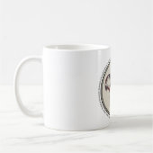 Mimbres Pottery Design Crane Eating Fish Kaffeetasse (Links)