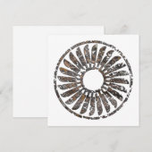 Mimbres Pottery Design Feiertagskarte (Vorne/Hinten)