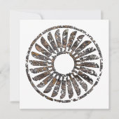 Mimbres Pottery Design Feiertagskarte (Vorderseite)