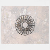 Mimbres Pottery Design Fleece Blanket (Vorderseite (Horizontal))