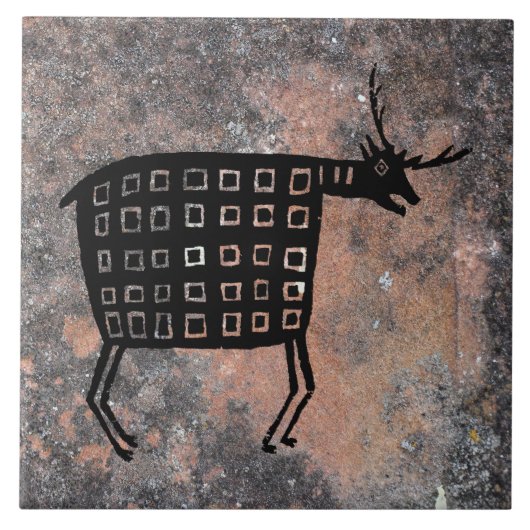 Mimbres Pottery Design Fliese (Vorderseite)