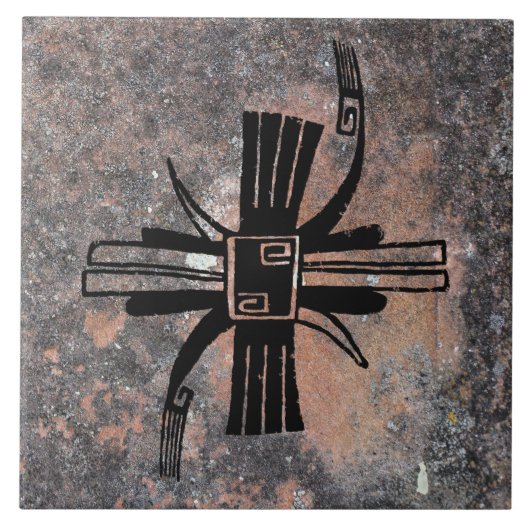 Mimbres Pottery Design Fliese (Vorderseite)