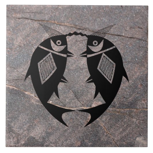 Mimbres Pottery Design Fliese (Vorderseite)