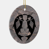 Mimbres Pottery Design Keramik Ornament (Rechts)