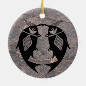 Mimbres Pottery Design Keramik Ornament (Hinten)