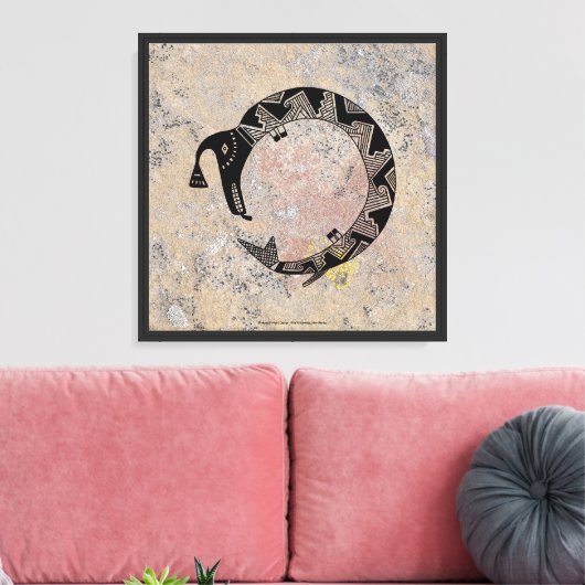 Mimbres Pottery Design Leinwanddruck (Insitu (Wohnzimmer))
