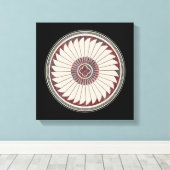 Mimbres Pottery Design Leinwanddruck (Insitu (Holzboden))