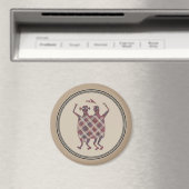 Mimbres Pottery Design Magnet (In Situ (Geschirrspüler))