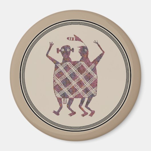Mimbres Pottery Design Magnet (Vorne)