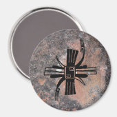 Mimbres Pottery Design Magnet (Vorderseite/Rückseite)