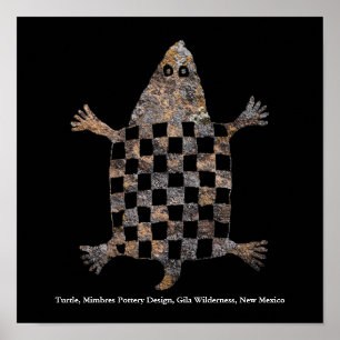 Mimbres Pottery Design Poster