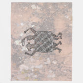 Mimbres Pottery Design "The Wedding Blanket" Fleecedecke (Vorderseite)