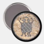 Mimbres Pottery Design "The Wedding Blanket" Magnet (Vorderseite/Rückseite)