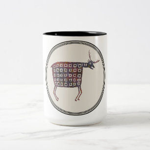 Mimbres Pottery Design Zweifarbige Tasse