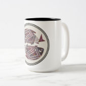Mimbres Pottery Design Zweifarbige Tasse (VorderseiteRechts)