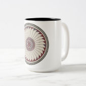 Mimbres Pottery Design Zweifarbige Tasse (VorderseiteRechts)