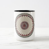 Mimbres Pottery Design Zweifarbige Tasse (Mittel)