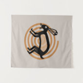 Mimbres Rabbit Art Wandteppich (Vorderseite (Horizontal))