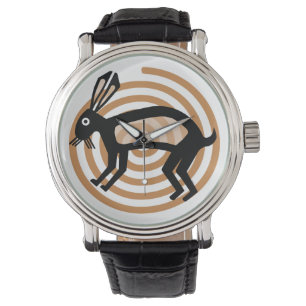 Mimbres Rabbit Art Watch Armbanduhr