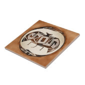 Mimbres Schläger-Rabe Fliese (Seite)