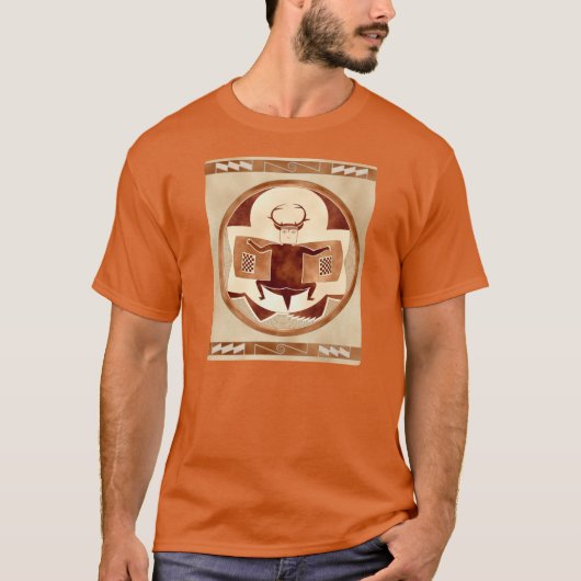 Mimbres Schläger-Rotwild-Bison-Man T-Shirt (Vorderseite)