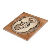 Mimbres Skorpion-Schlange-Fische Fliese (Seite)