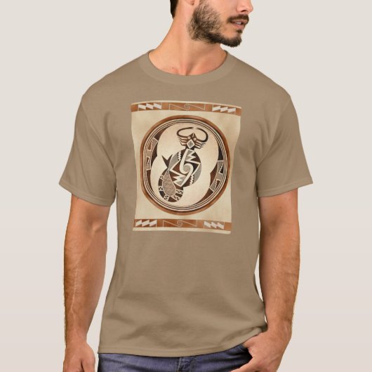 Mimbres Skorpion-Schlange-Fische T-Shirt (Vorderseite)