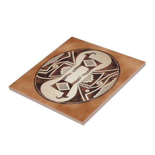 Mimbres spiegelte Schafe wider Fliese (Seite)