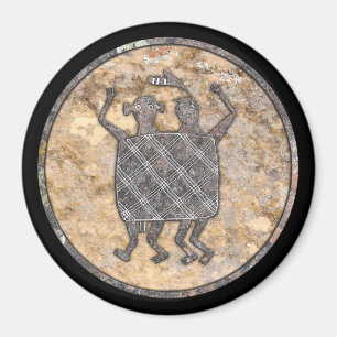 Mimbres-Töpfereidesign "Die Hochzeitsdecke" Magnet