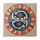 Mimbres Tribal Antelope Fliese (Vorderseite)