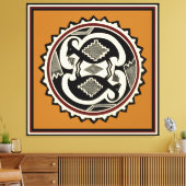 Mimbres Tribal Mt. Goats Canvas Print Leinwanddruck (Insitu (Wohnzimmer))