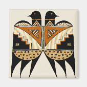 Mimbres Twin Birds Magnet (Vorne)