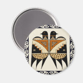 Mimbres Twin Birds Magnet (Vorderseite/Rückseite)