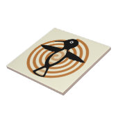 Mimbres Vogel-Kunst-Fliese Fliese (Seite)