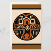 Mimbres Warrior Briefpapier (Vorne/Hinten)