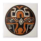 Mimbres Warrior Fliese (Vorderseite)