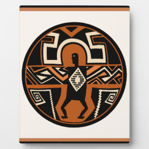 Mimbres Warrior Fotoplatte