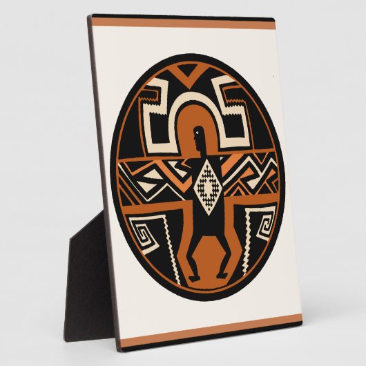 Mimbres Warrior Fotoplatte (Seite)